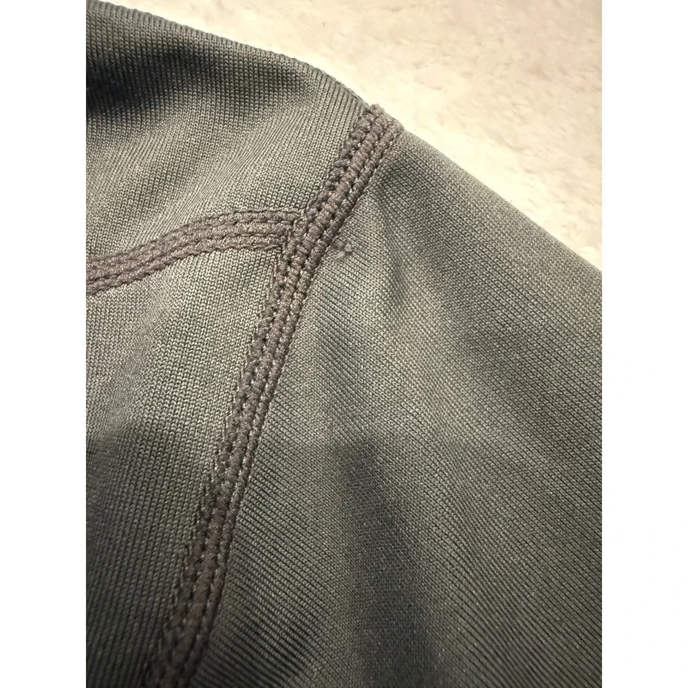 Paradox Mens Quarter Zip Pullover Charcoal Gray Active Performance‎ Top Small